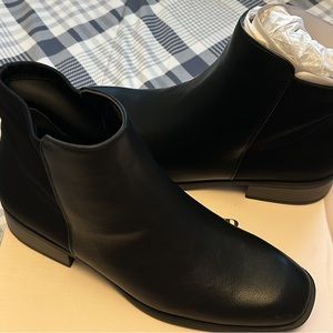 black ankle booties